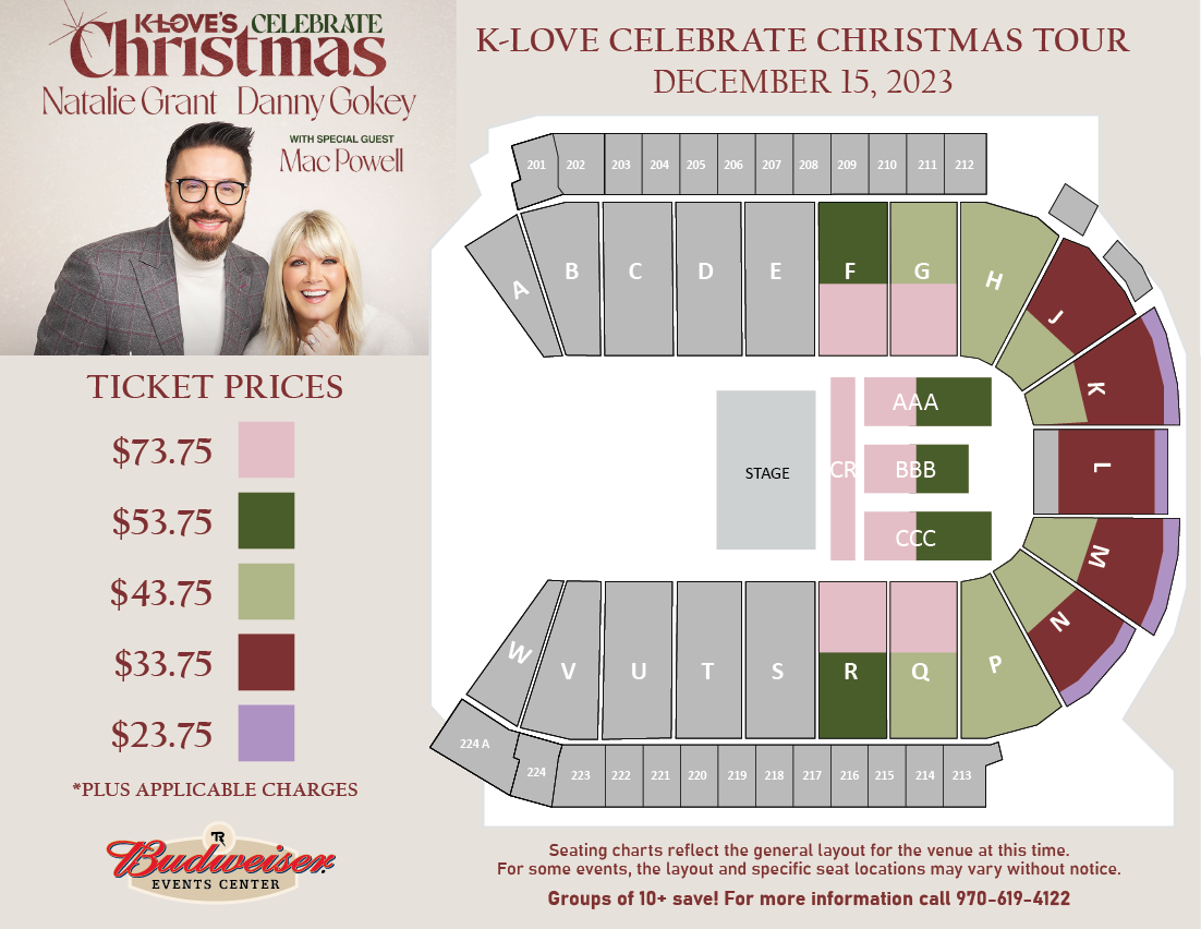 KLOVE's Celebrate Christmas Tour featuring Natalie Grant and Danny