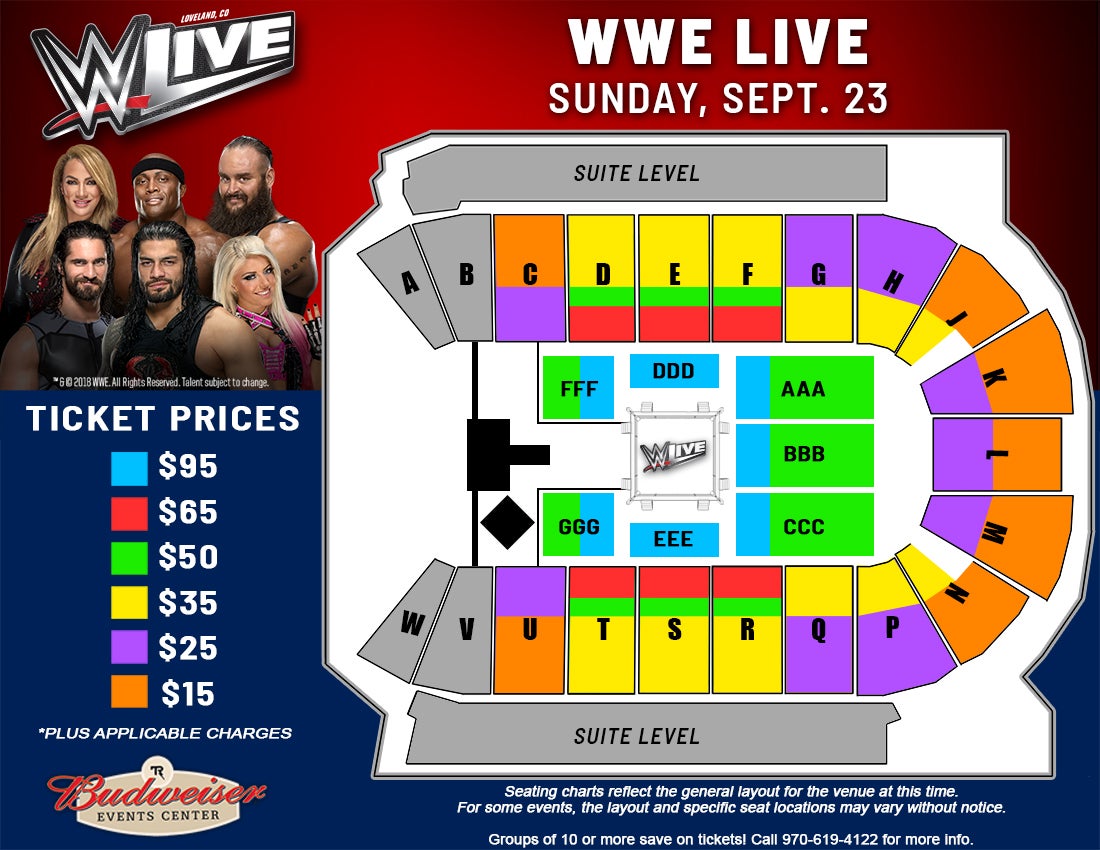 valley view casino center wwe seating chart
